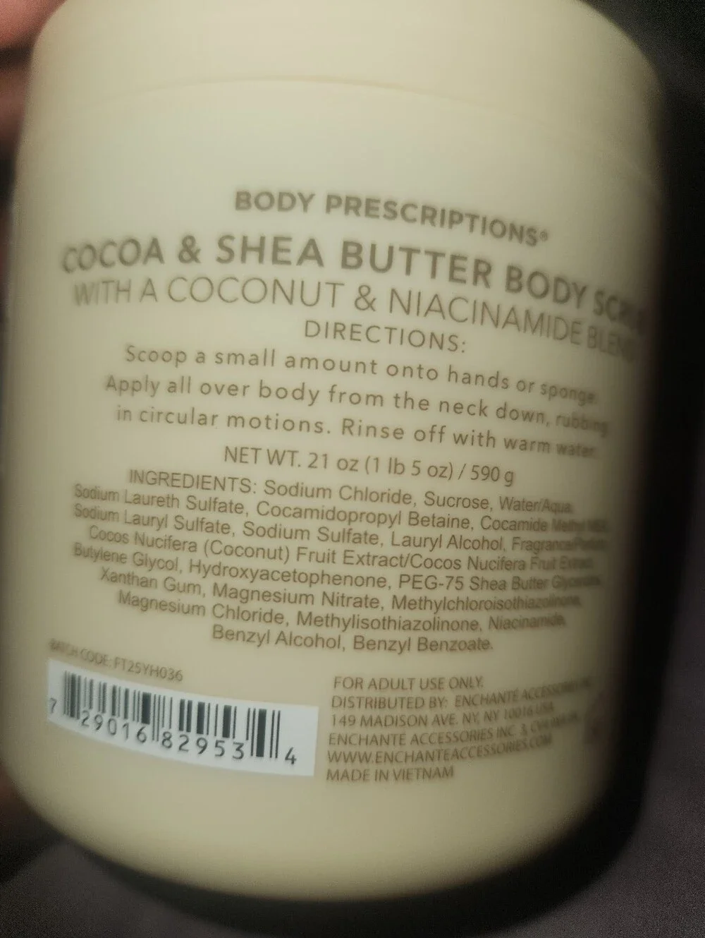 New Body Prescriptions Cocoa & Shea Butter Body Scrub
